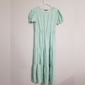 Mint Green Long  Dress